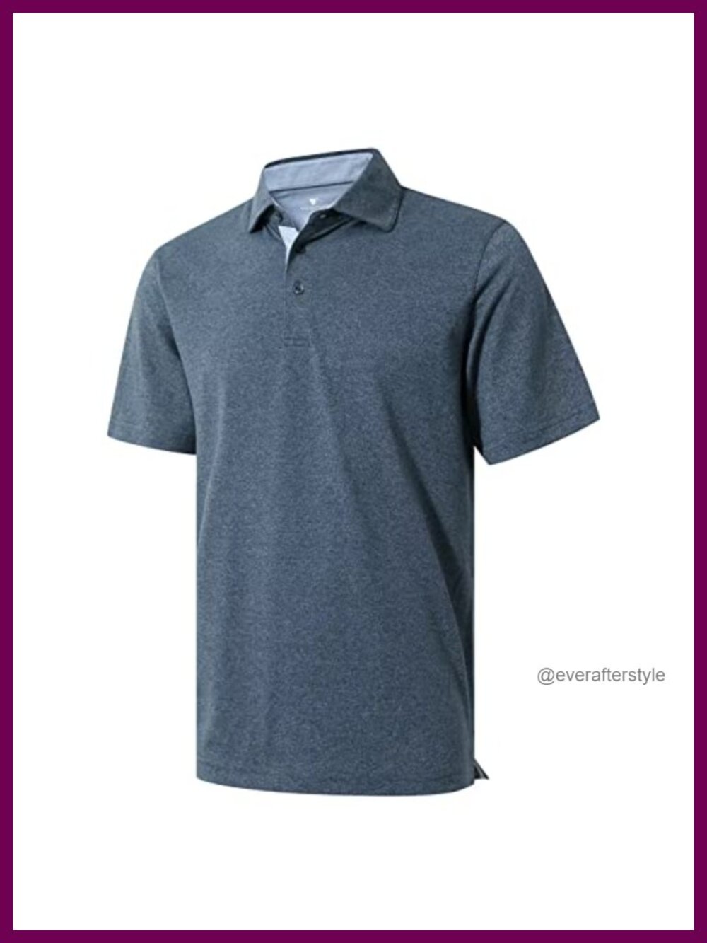 Men's Cotton Blend Polo Shirt Moisture Wicking Casual Collared Classic Fit